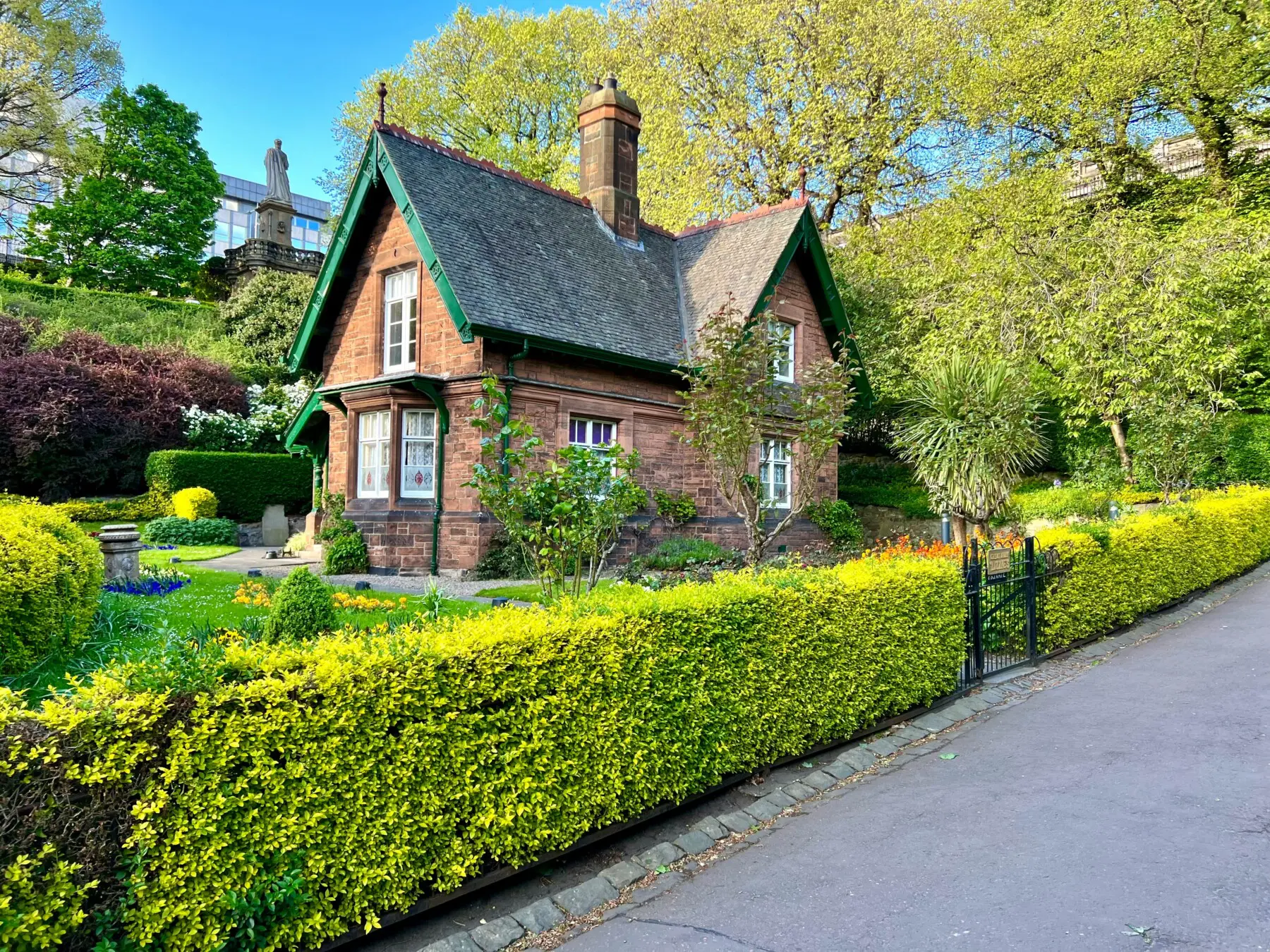 Princes Street Gardens Edinburgh cottage