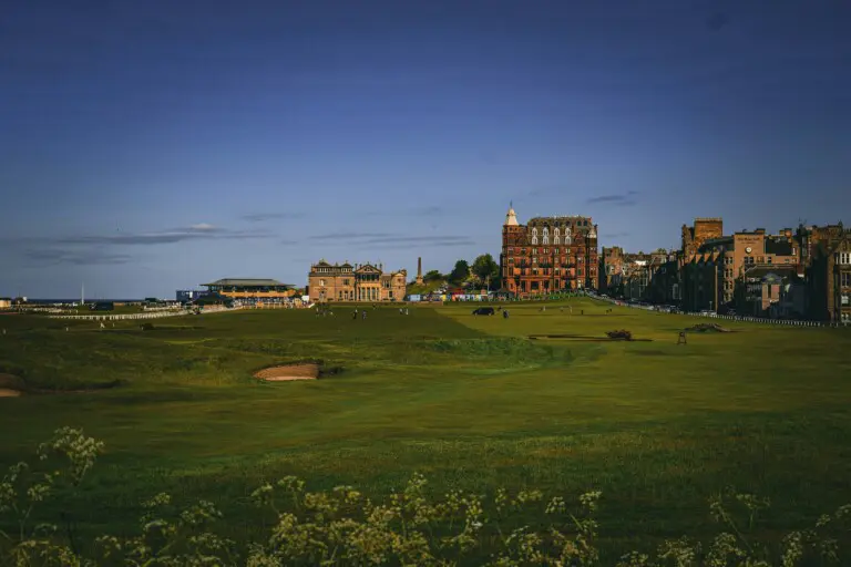 St Andrews Old Course clubhouse and fairway - best golf courses in Fife