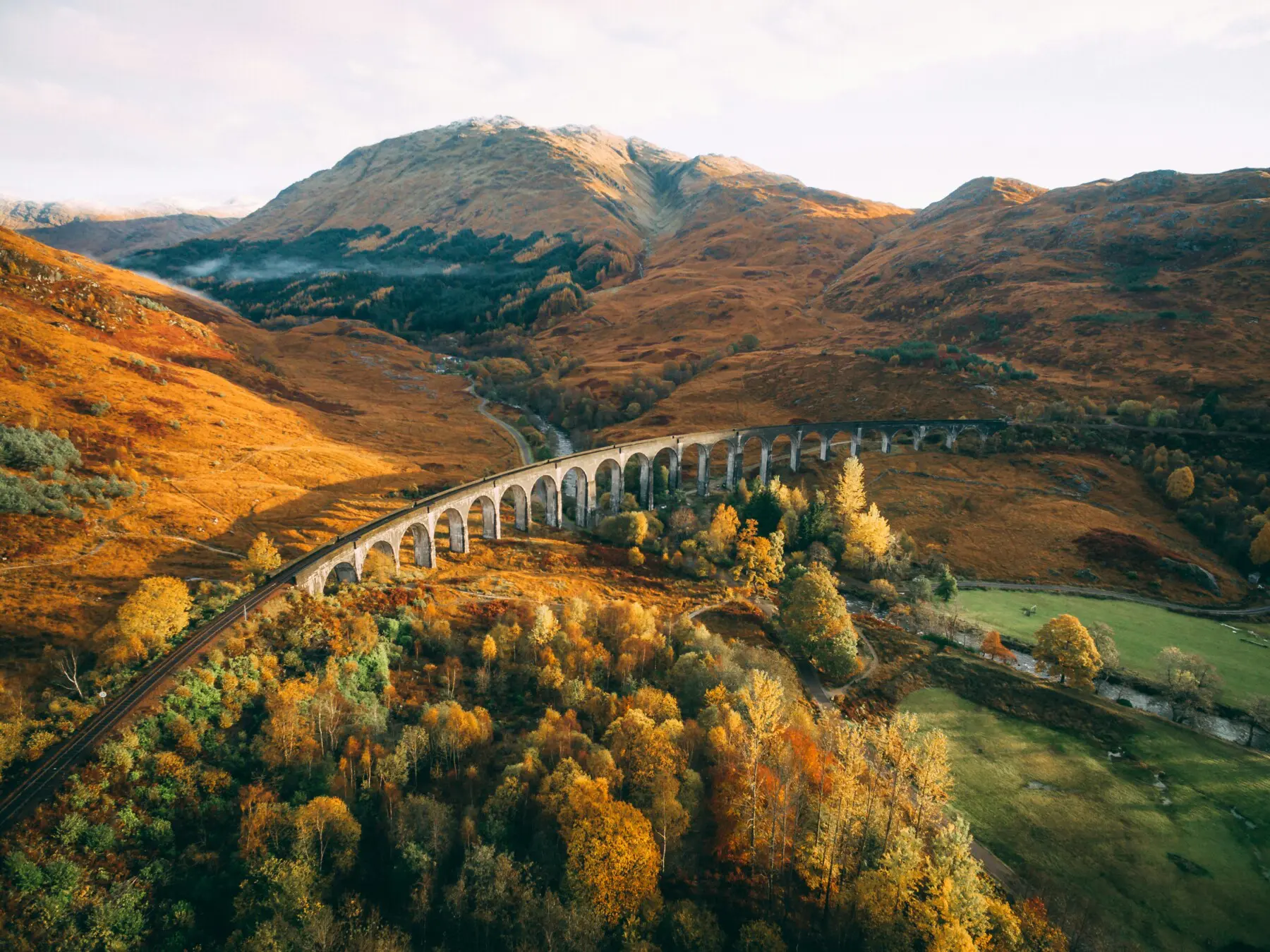 Glenfinnan Viaduct Scottish Highlands railway bridge